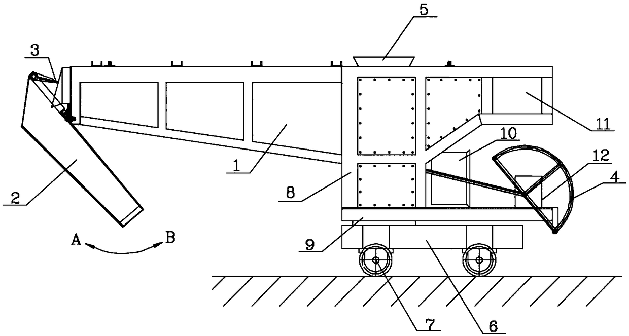 Automatic feeding device for silicon smelting furnace and application method thereof