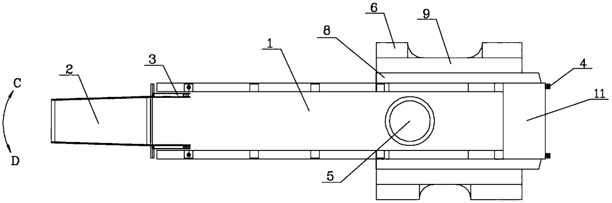 Automatic feeding device for silicon smelting furnace and application method thereof