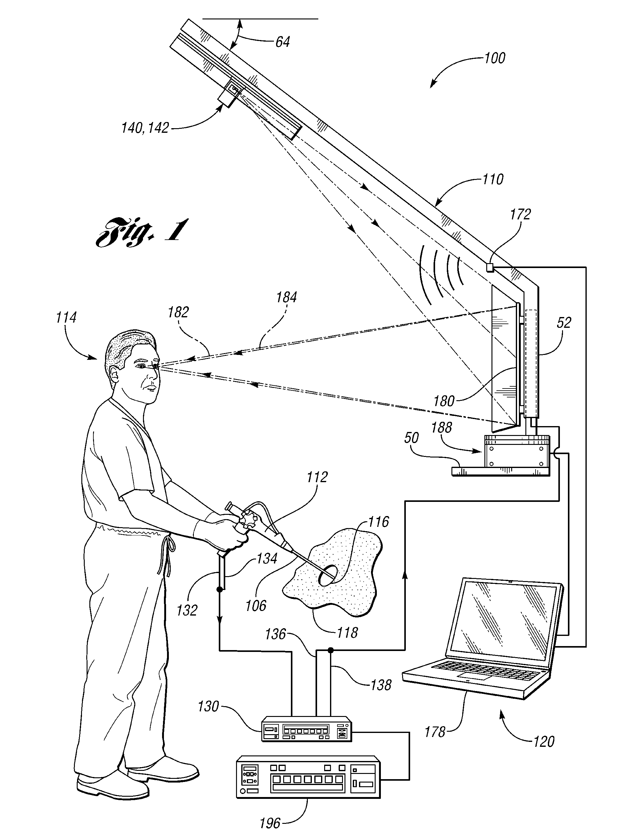 Endoscopic imaging using reflection holographic optical element for autostereoscopic 3-D viewing