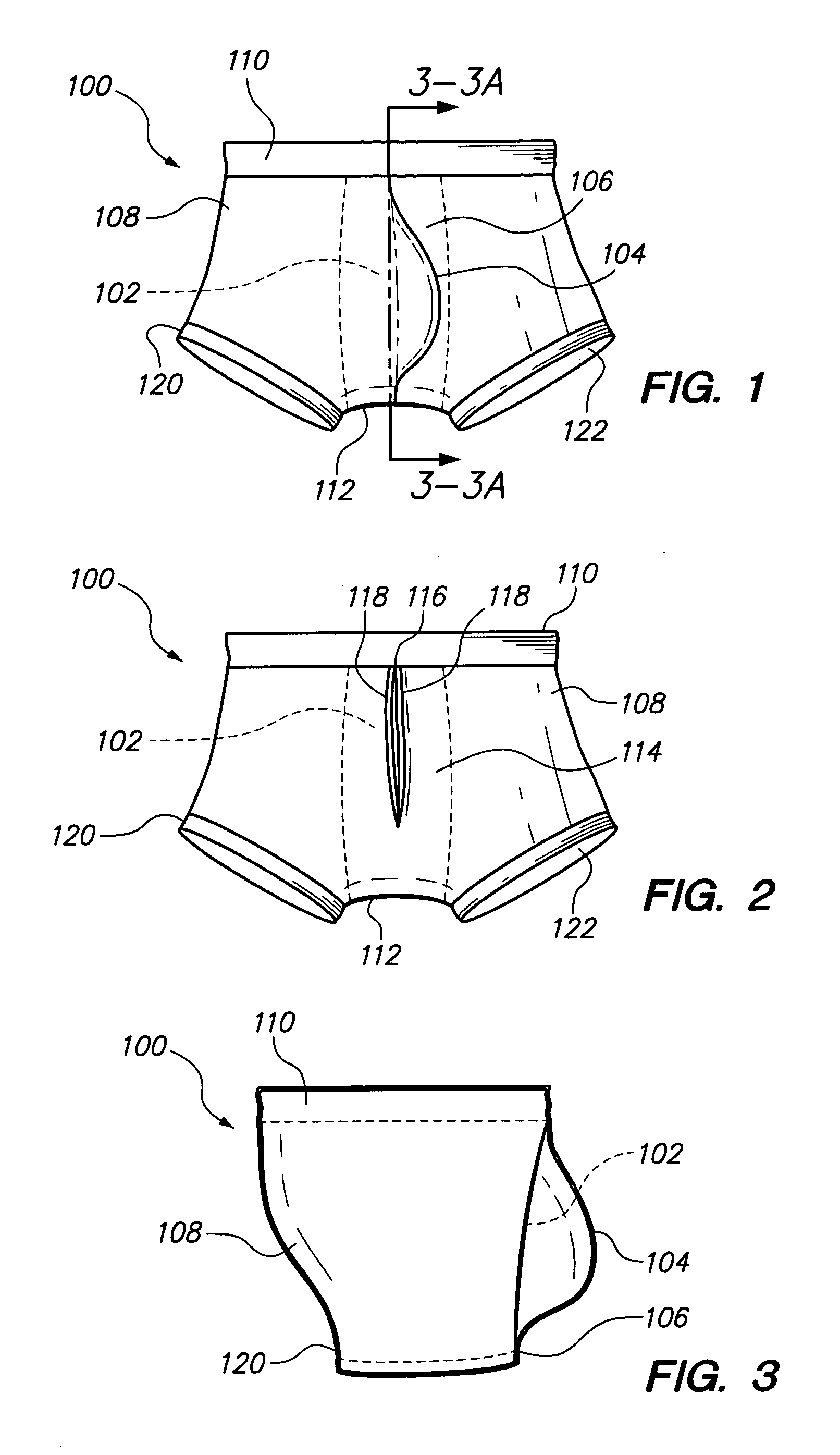 Underwear having internal pocket and pouch