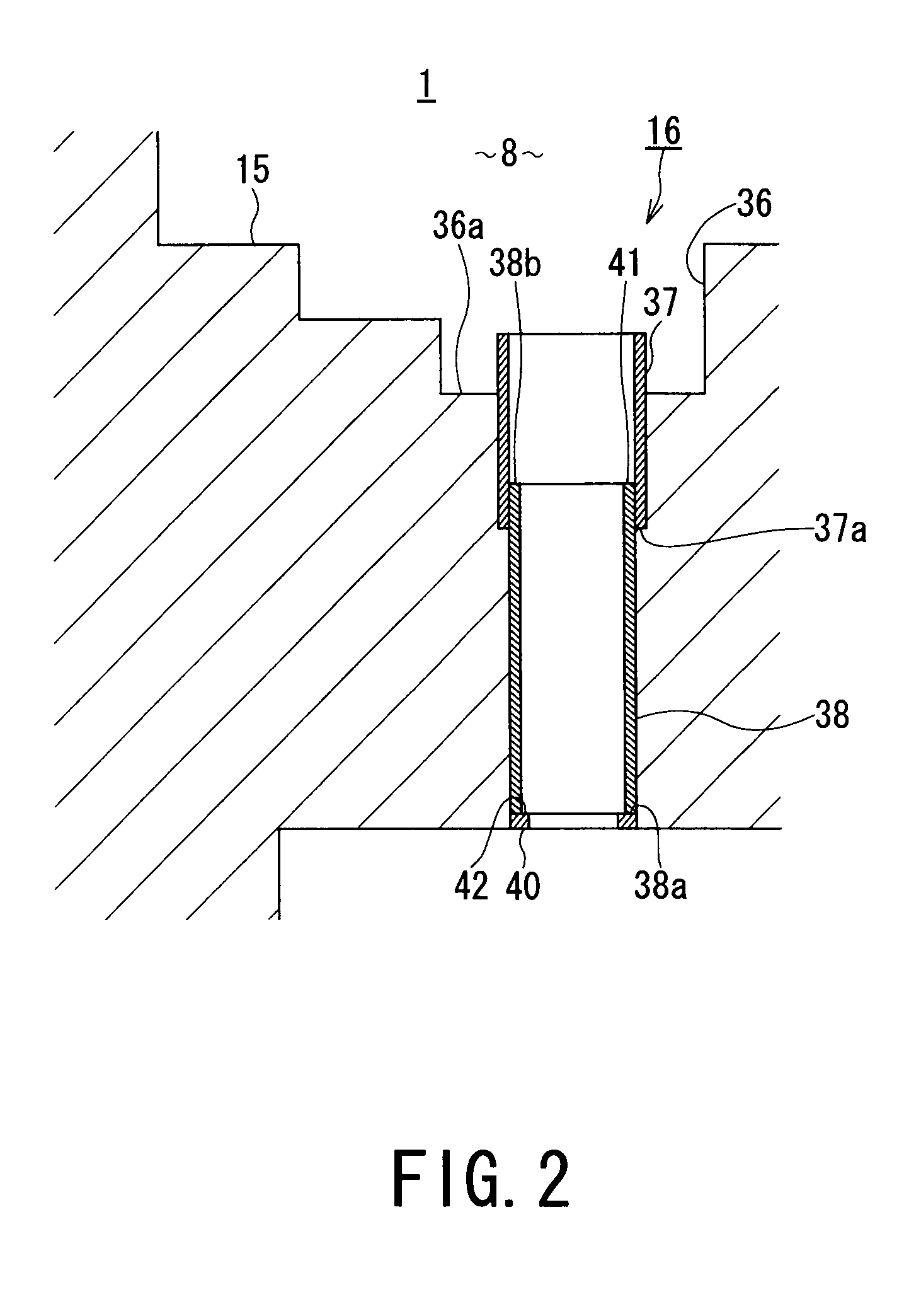 Floor slab penetration structure and floor slab penetration hole repair method