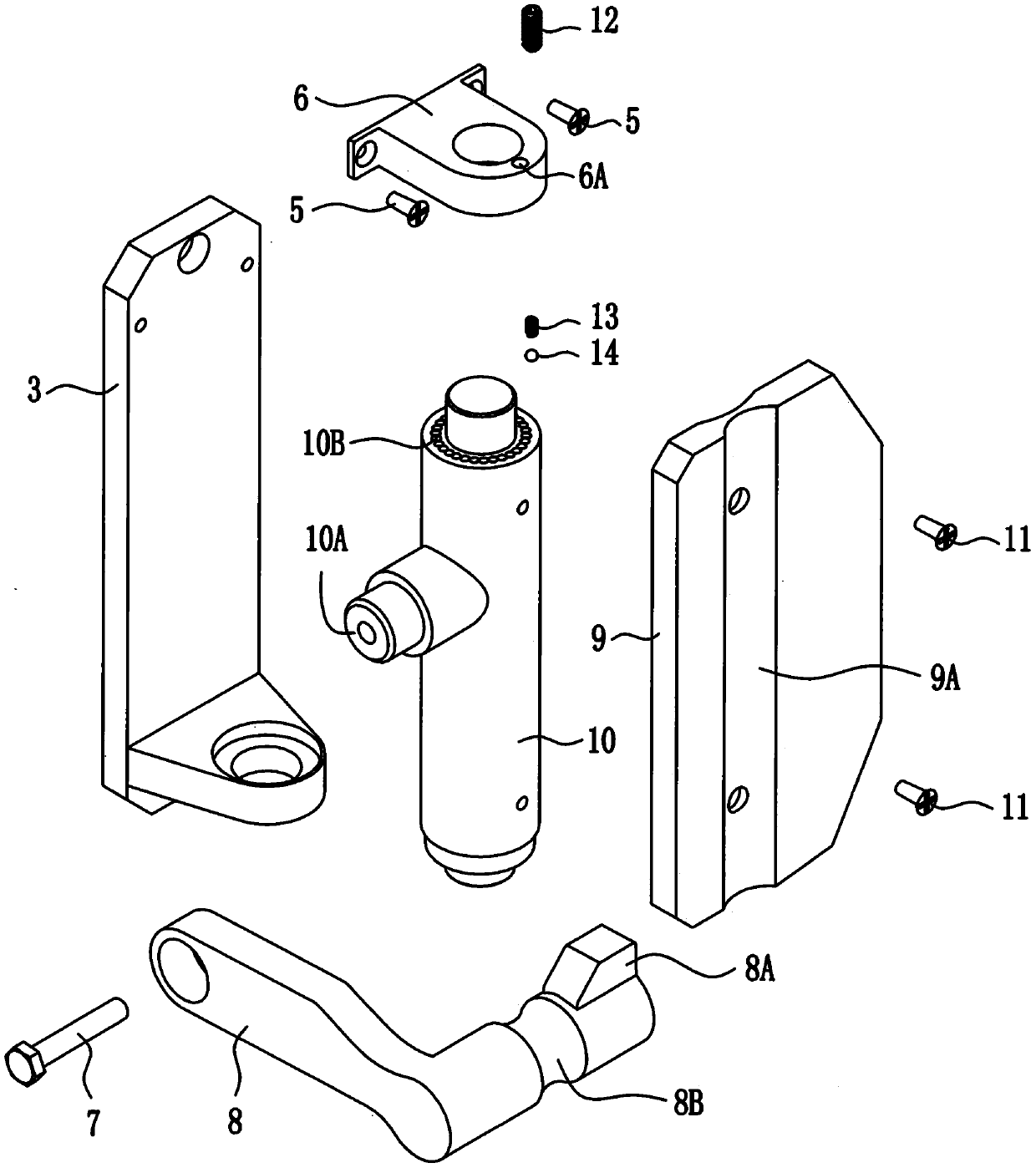 Swingable bicycle vertical parking device