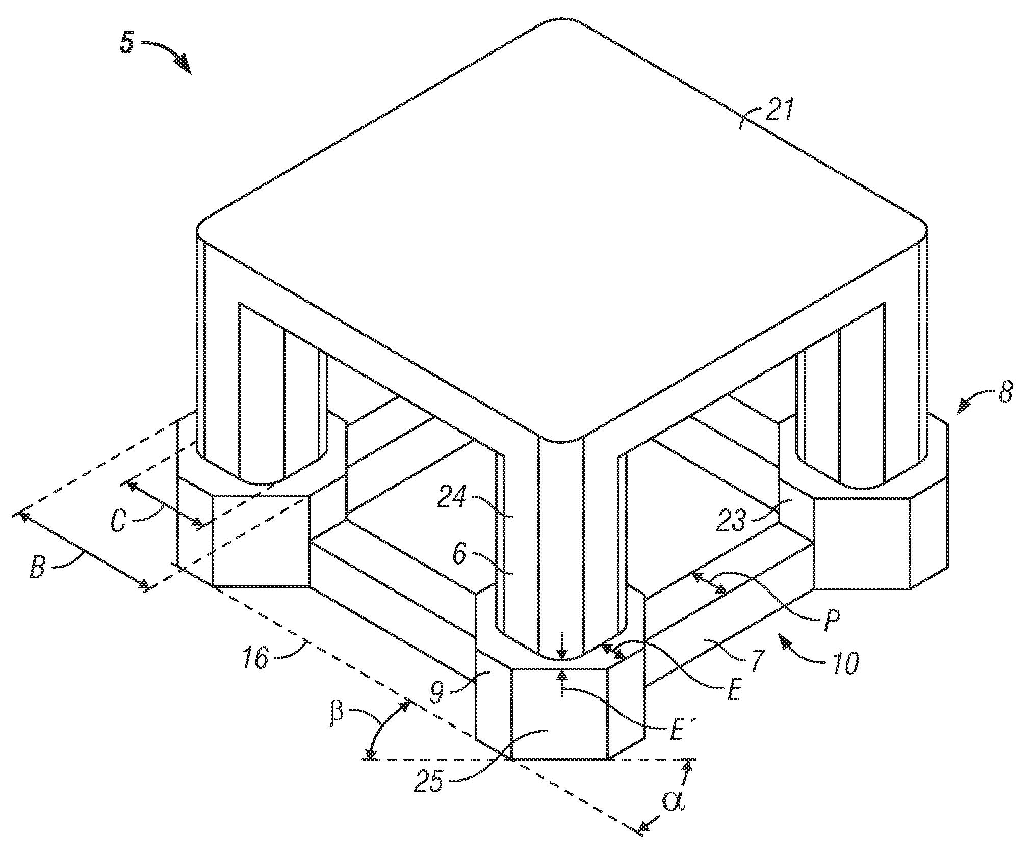 Semi-submersible floating structure for vortex-induced motion performance