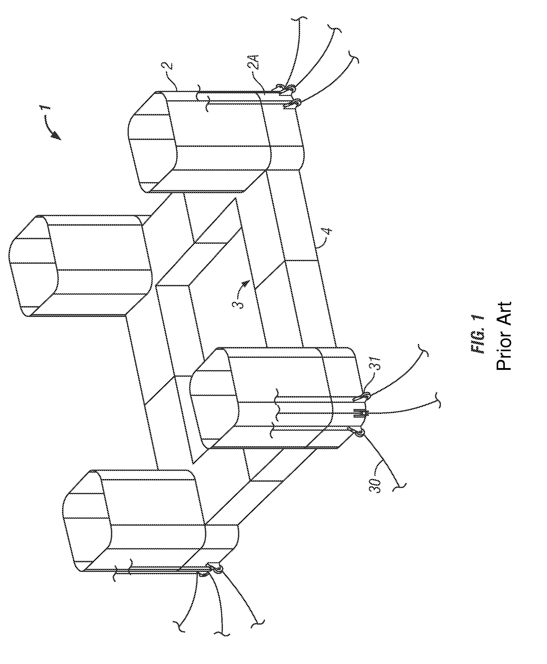 Semi-submersible floating structure for vortex-induced motion performance