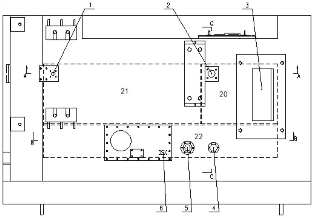 Frame-type common rack structure of integrated oil tank