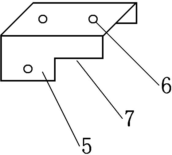 Butting insertion combination type bee activity honeycomb frame upper beam