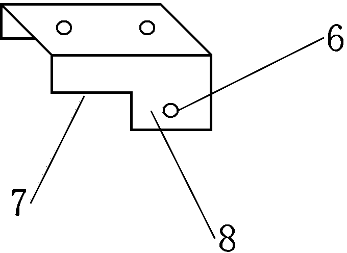 Butting insertion combination type bee activity honeycomb frame upper beam