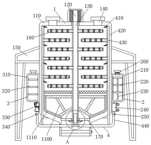 Bio-pharmaceutical microbial fermentation device convenient to cool