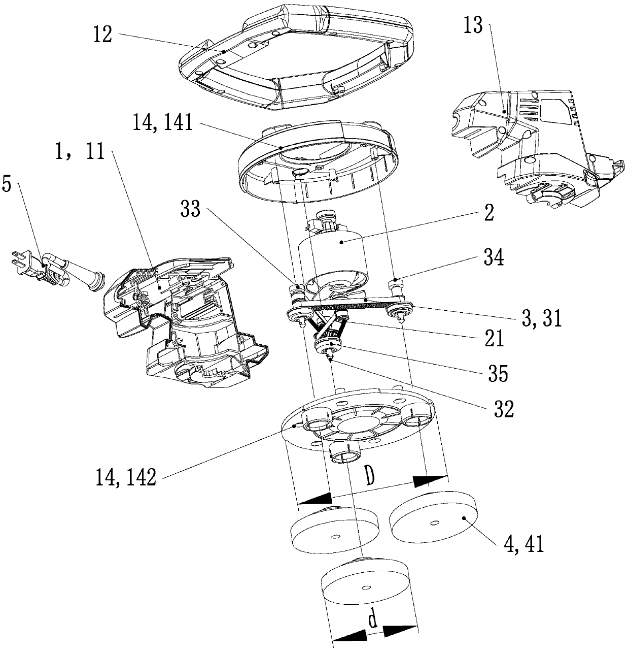 Multi-disc waxing machine