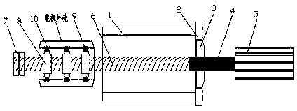 Drying device for paint spraying of motor shell of washing machine