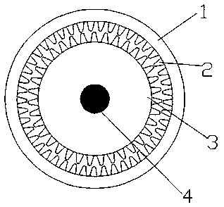 Drying device for paint spraying of motor shell of washing machine