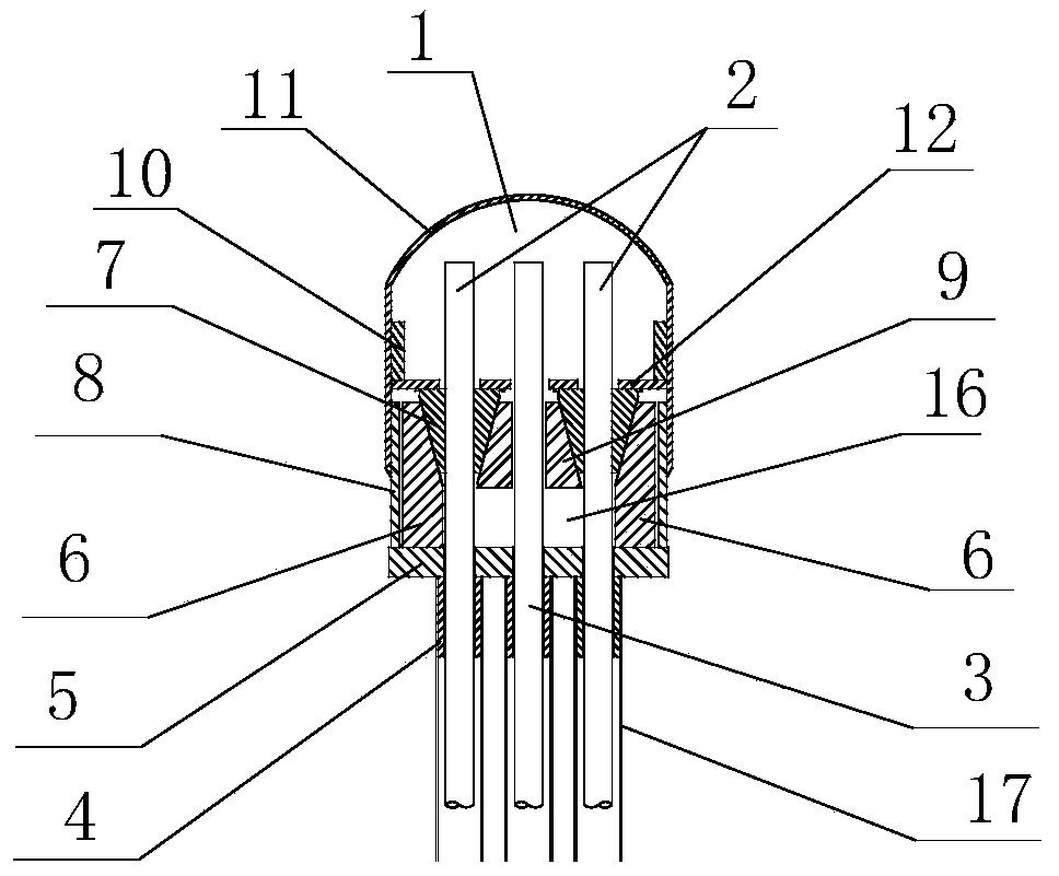 Recoverable center type anchor cable and application method thereof