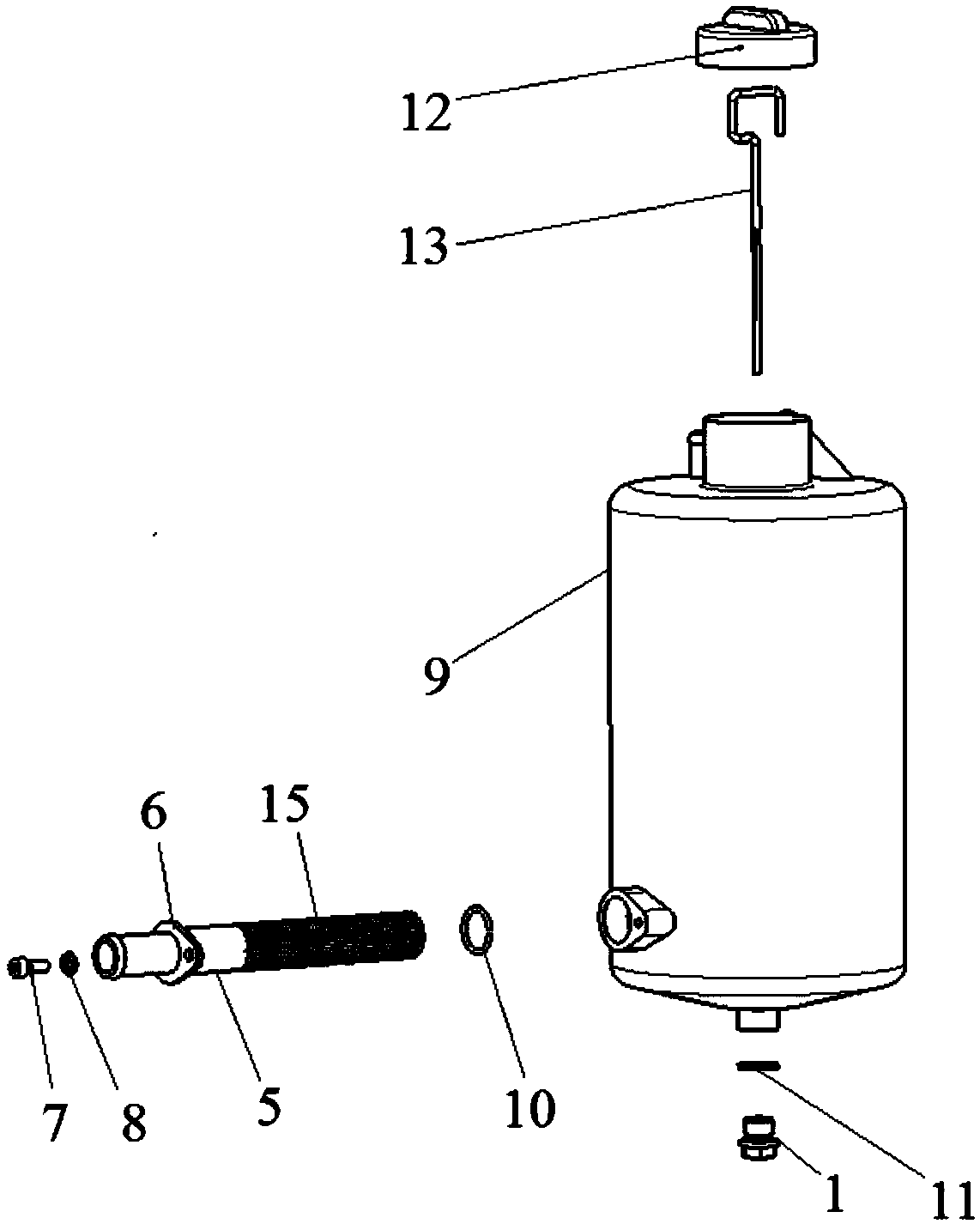 Oil tank for dry type lubricating system