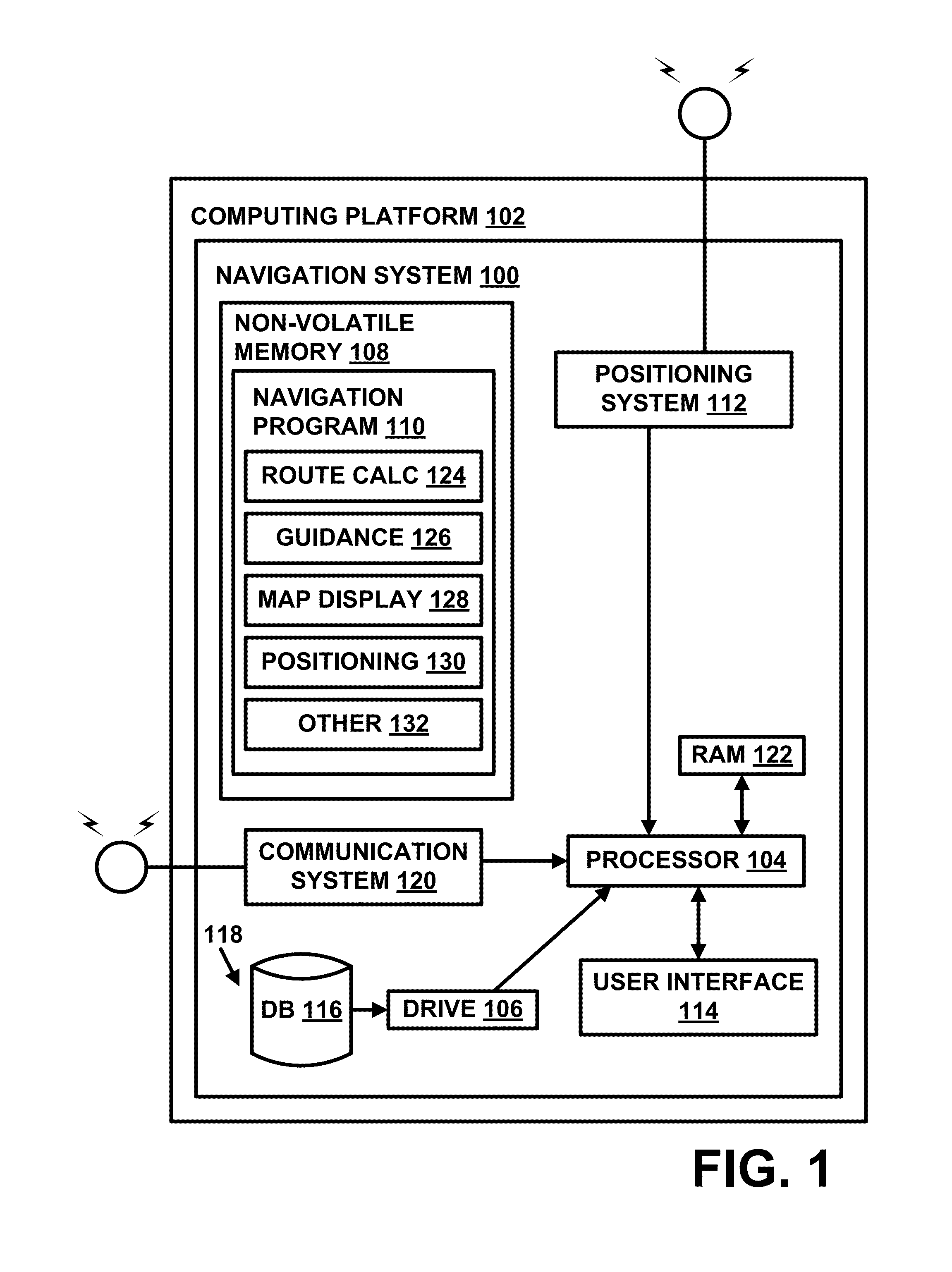 Method of operating a navigation system to provide route guidance