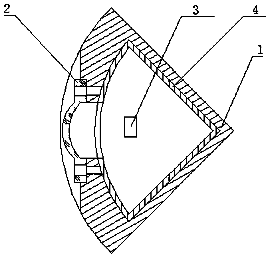 A small laser receiving device in a strong magnetic field environment