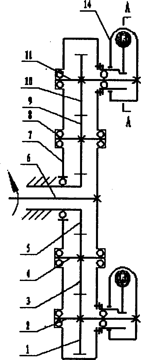 Pot seedling transplanter seedling separating mechanism with denatured ovoid gear planetary systems