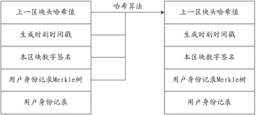 User identity verification method, apparatus and system based on block chain