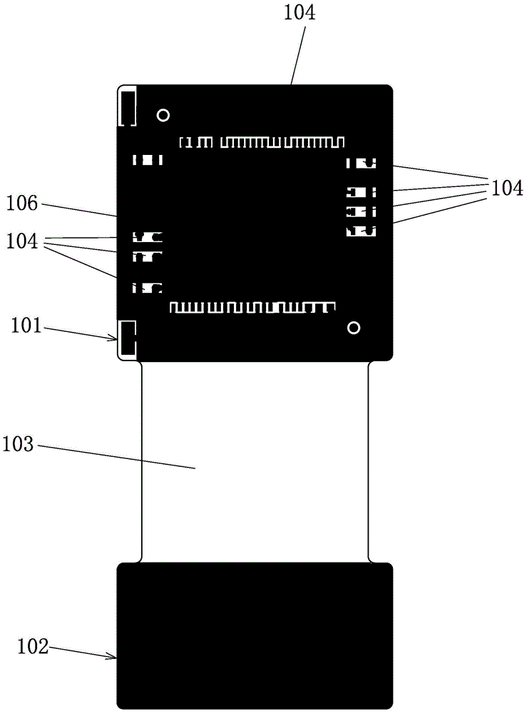 High-flatness rigid-flex board provided with ink windows shaped like dual nested rectangles and manufacturing method