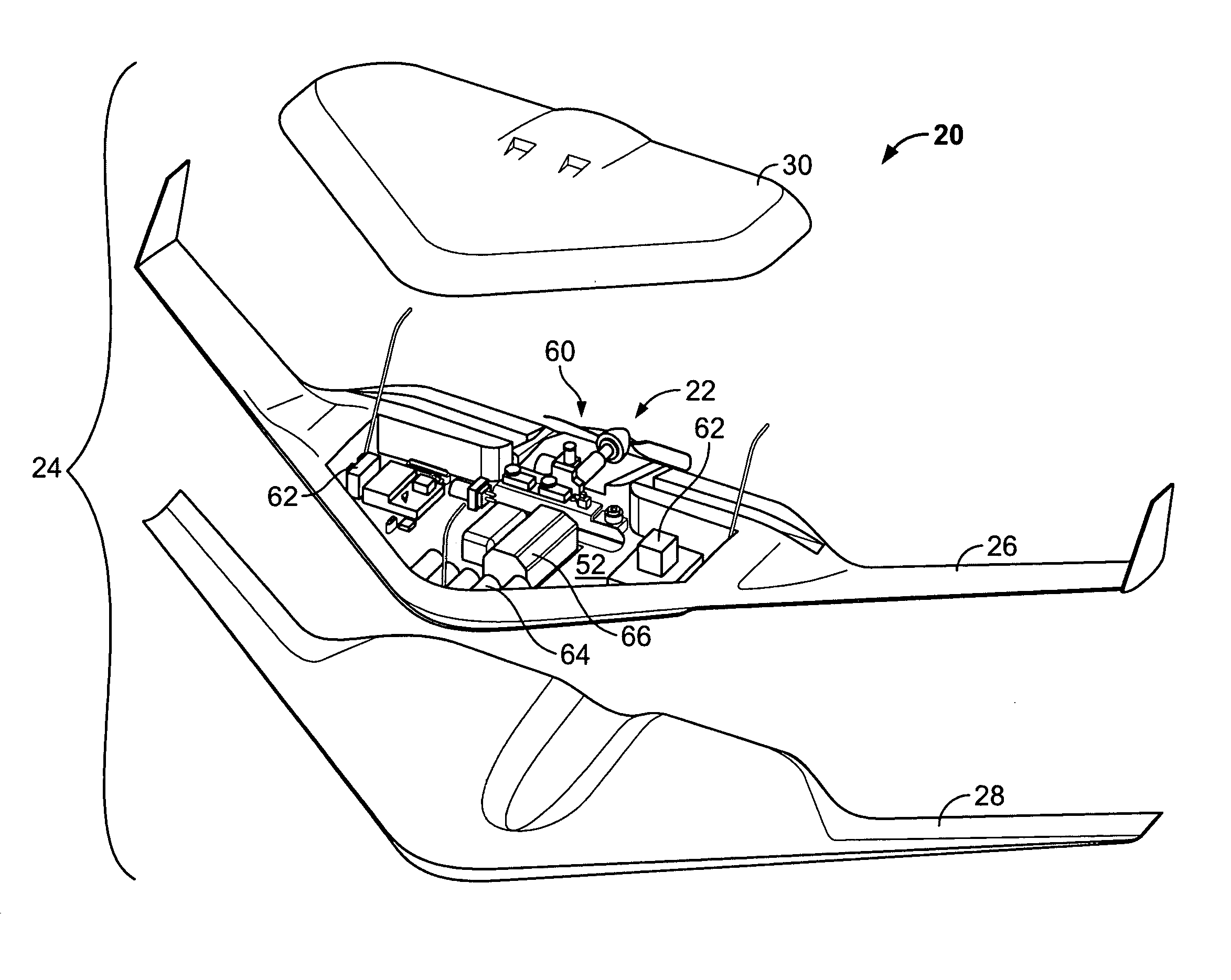 Unmanned aerial vehicle and launch assembly