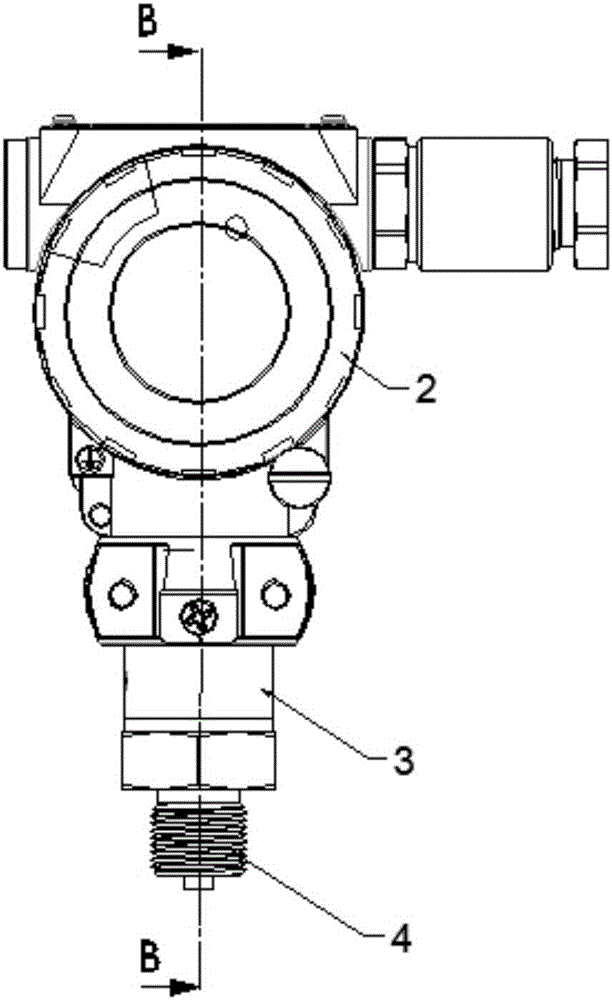 Overpressure-resisting pressure instrument