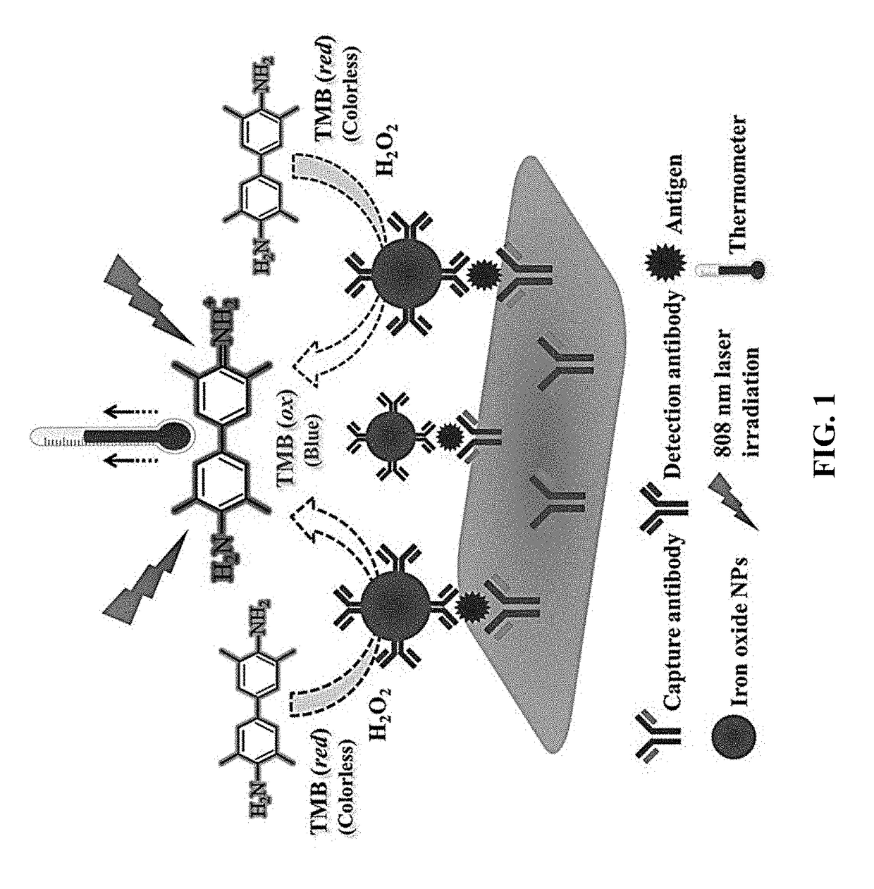 Nanomaterial-based photothermal immunosensing for quantitative detection of disease biomarkers