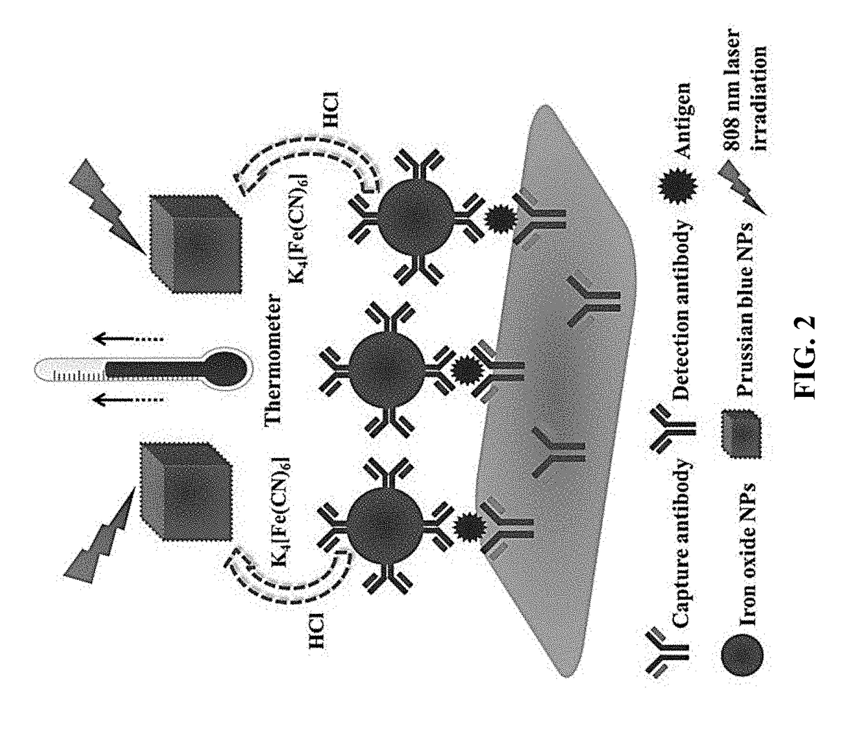 Nanomaterial-based photothermal immunosensing for quantitative detection of disease biomarkers