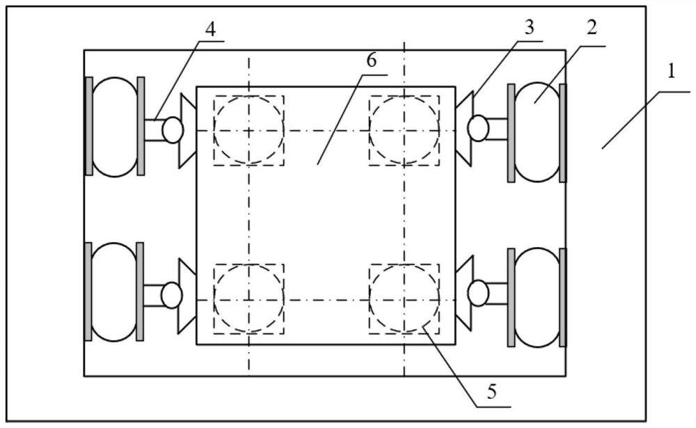 Extremely-low-frequency air bag vibration isolation system