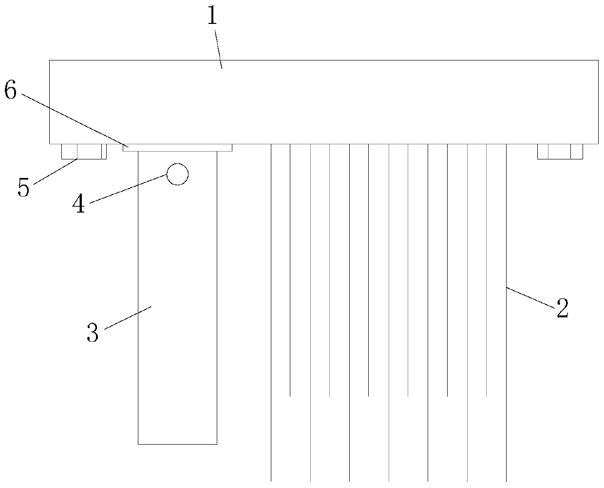 Sealing dust-retaining strip brush device and using method thereof