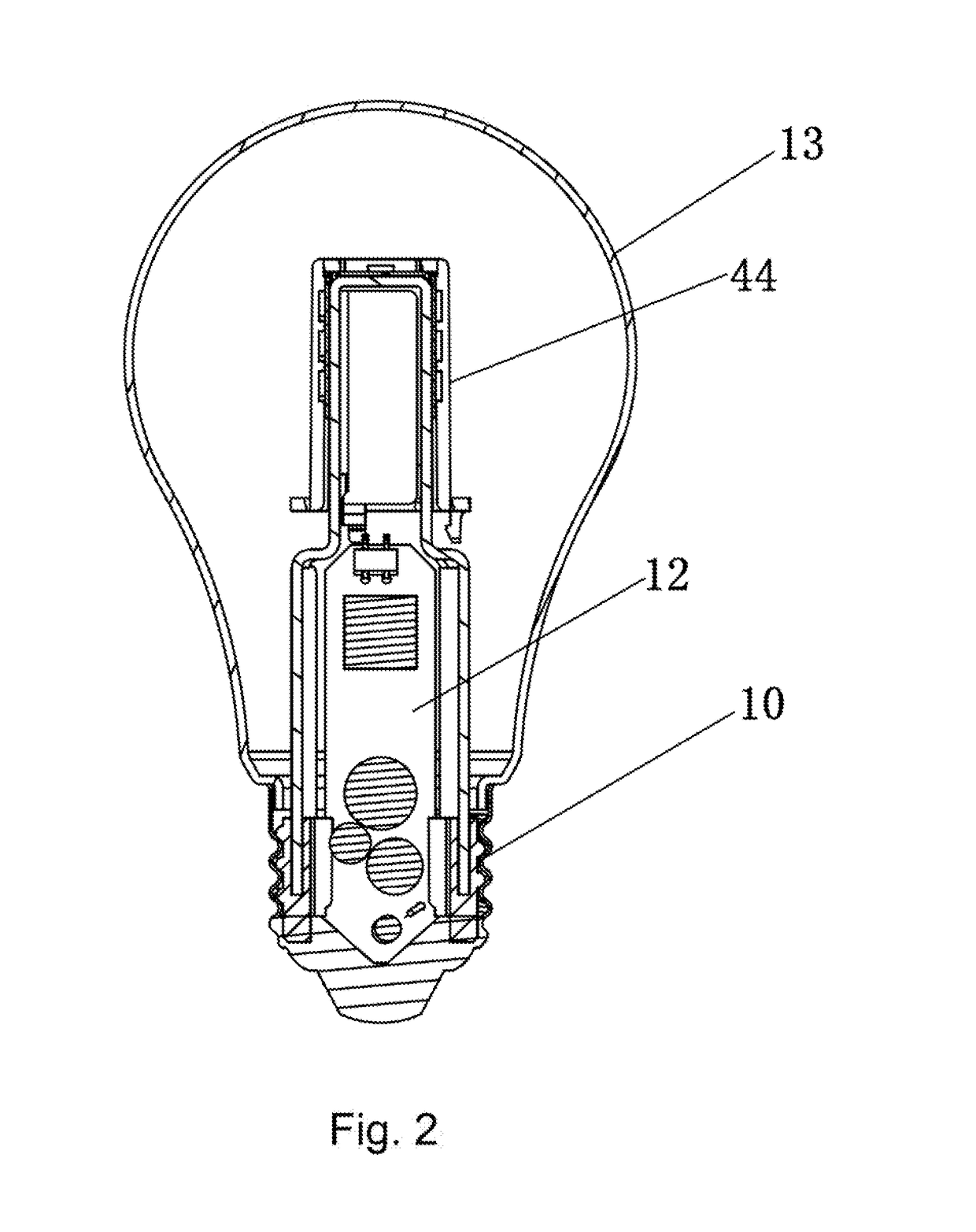 Heat sink and LED light bulb having heat sink