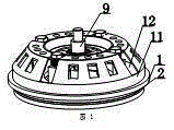 A support device for detecting surface defects of rubber rollers