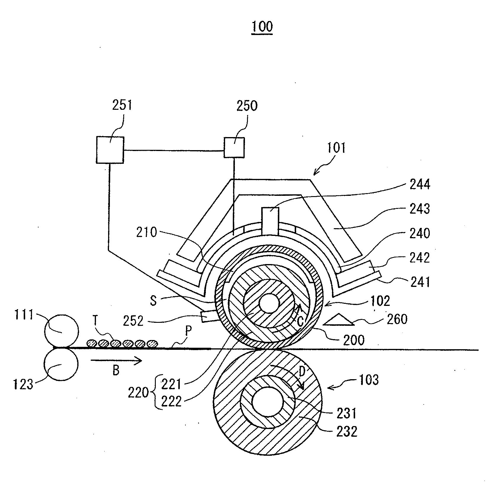 Fixing device and image formation apparatus