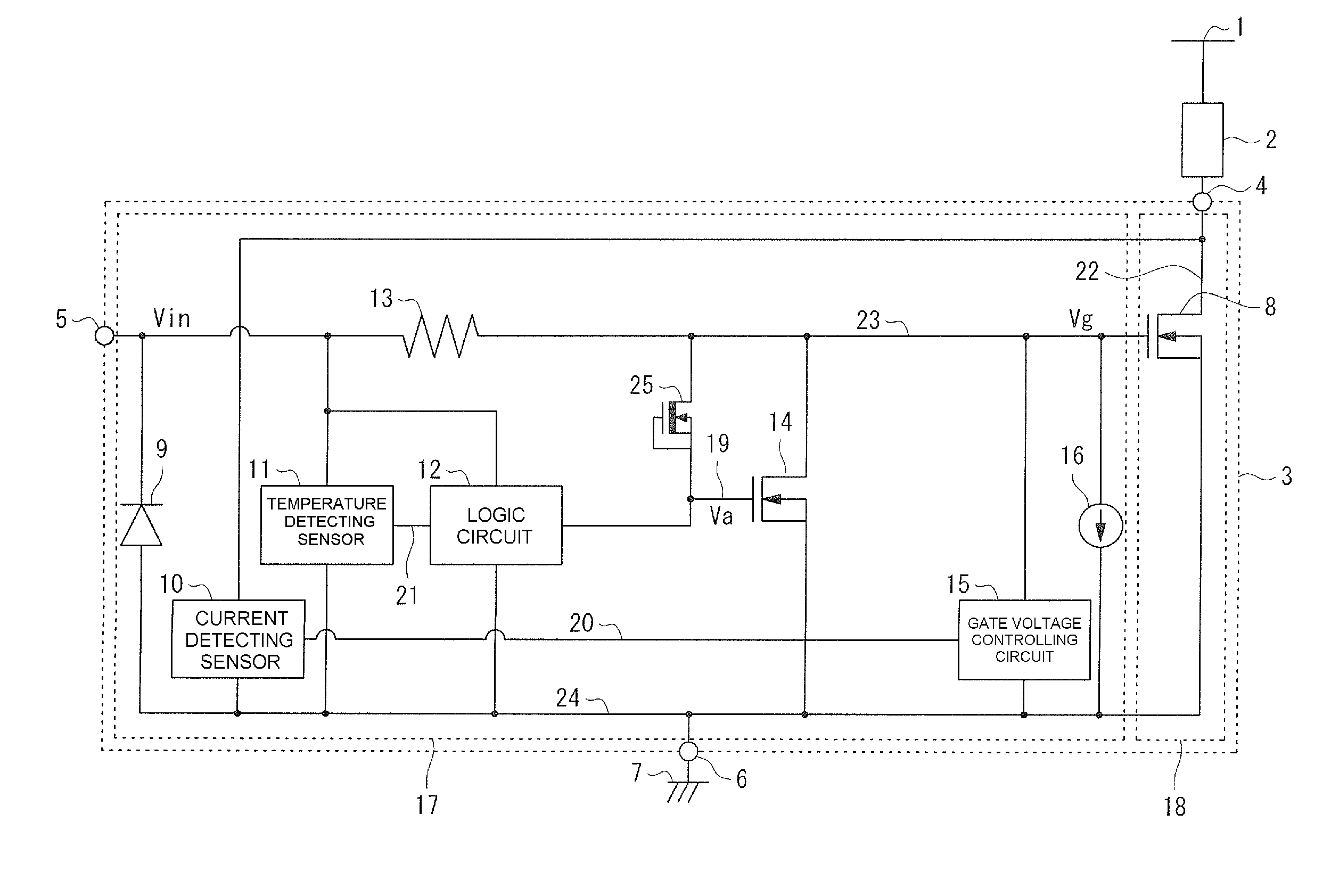 Driving circuit of insulated gate device