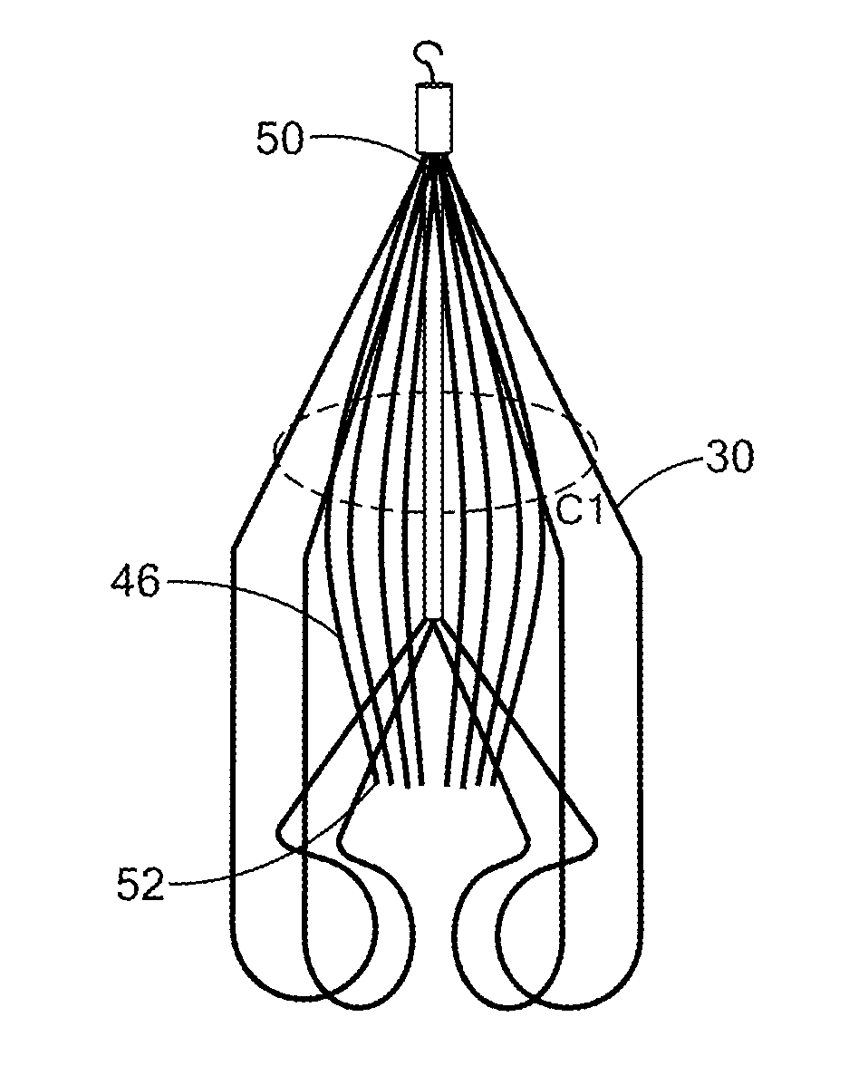 Hair pin ivc filter