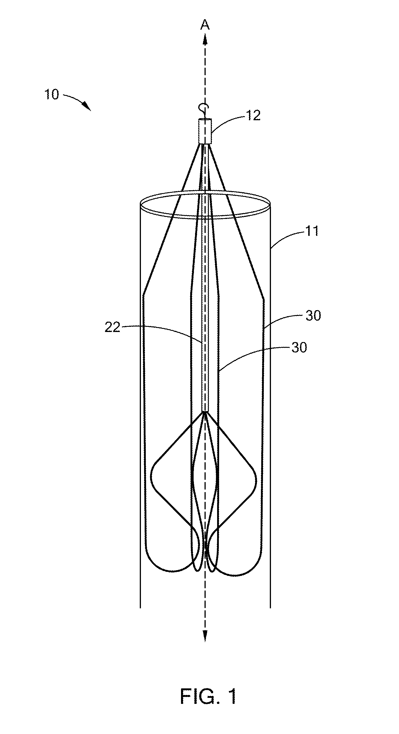 Hair pin ivc filter