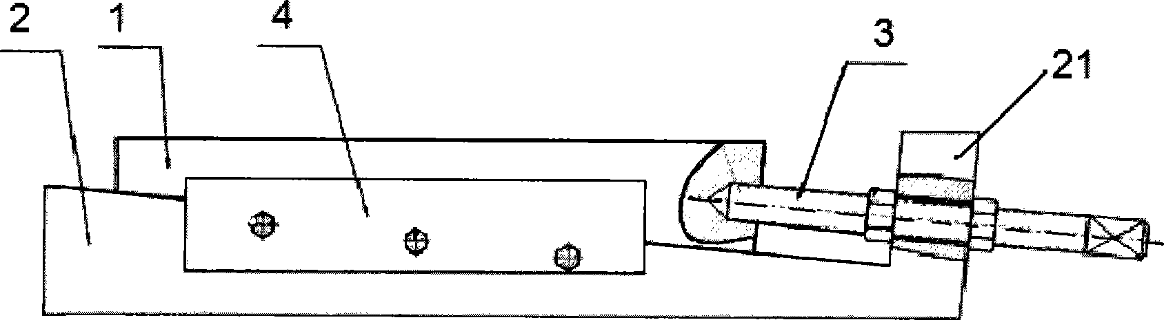 Apparatus and method for adjusting horizon of low speed diesel engine frame