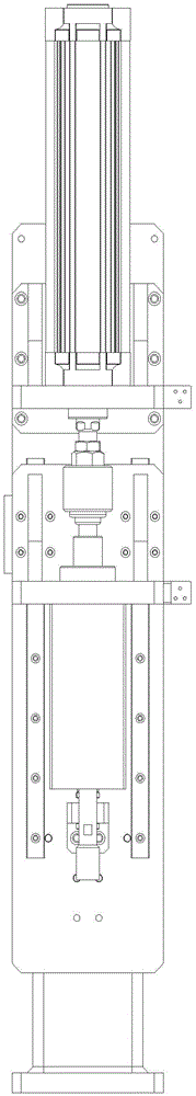 A control valve point riveting machine device for vacuum booster production line