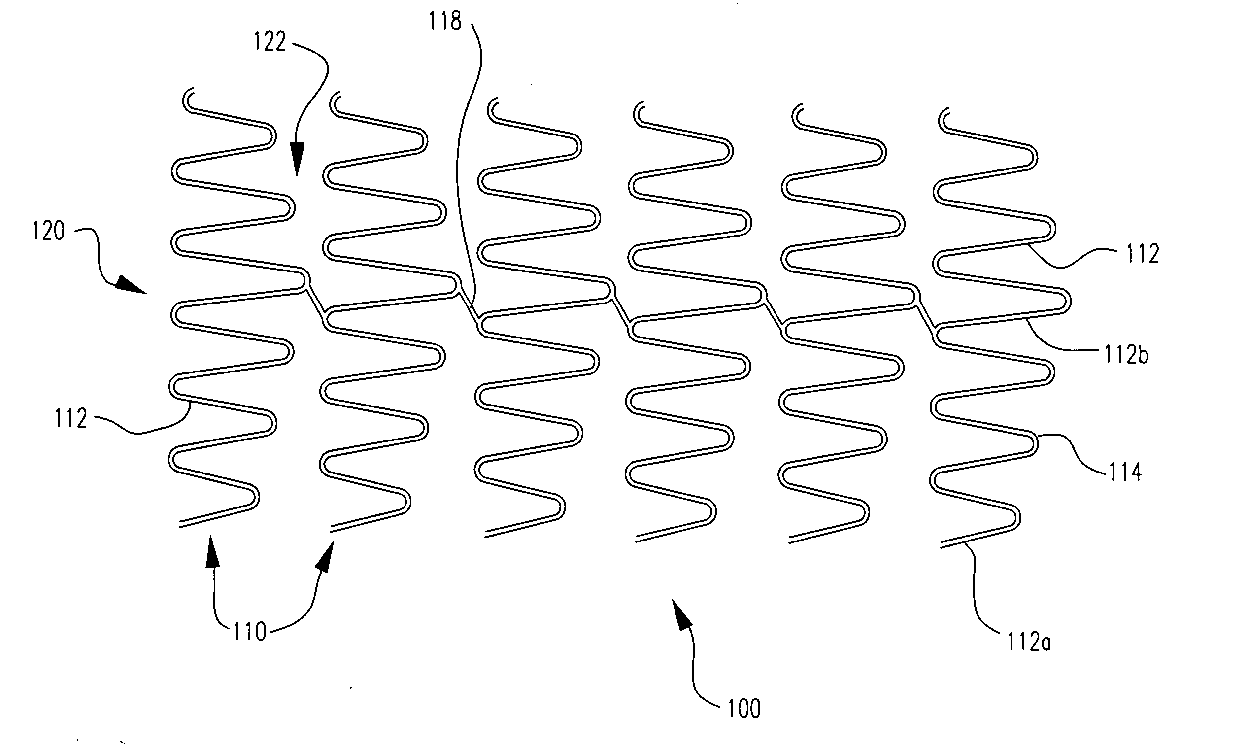 Stent to be deployed on a bend