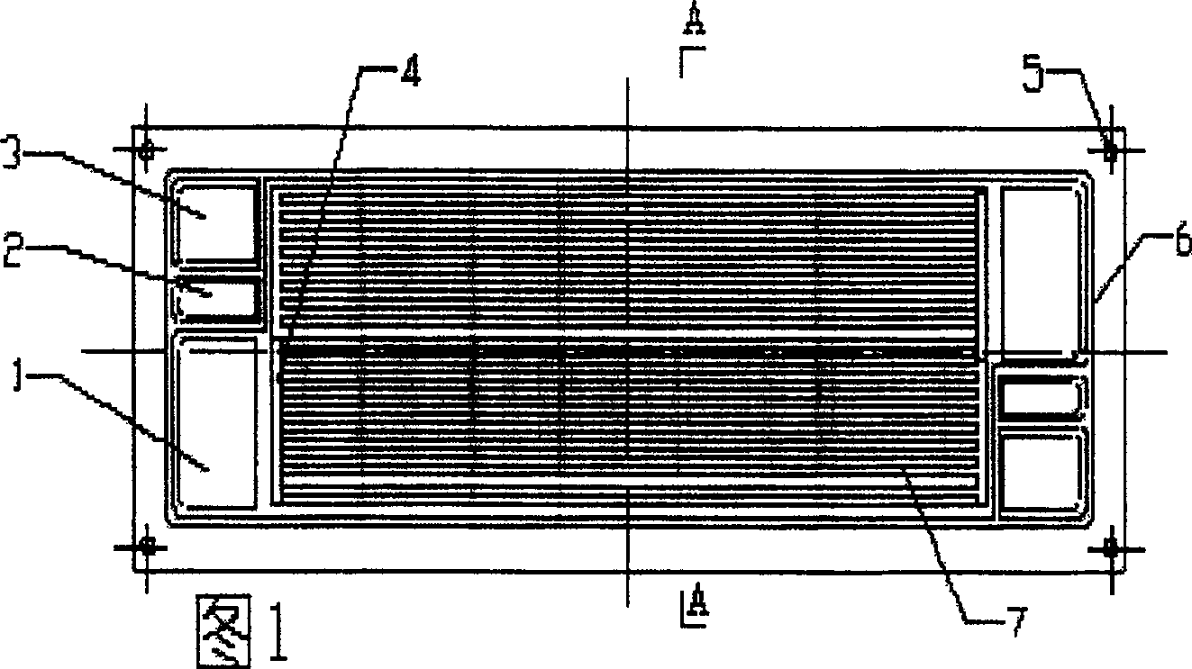 Method for preparation of flexible graphite material for fuel cell with groove plate on both sides