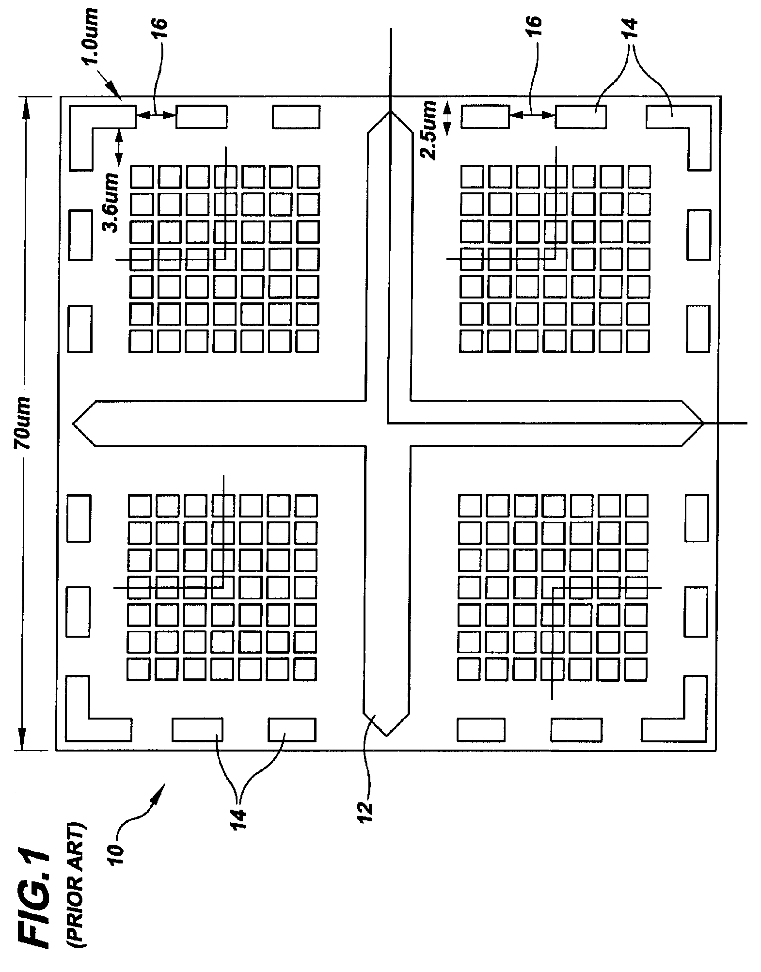 Alignment mark with improved resistance to dicing induced cracking and delamination in the scribe region