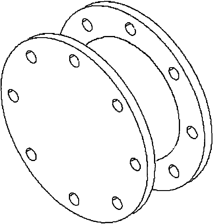 Connecting method of variable cross-section phononic crystal elastic material