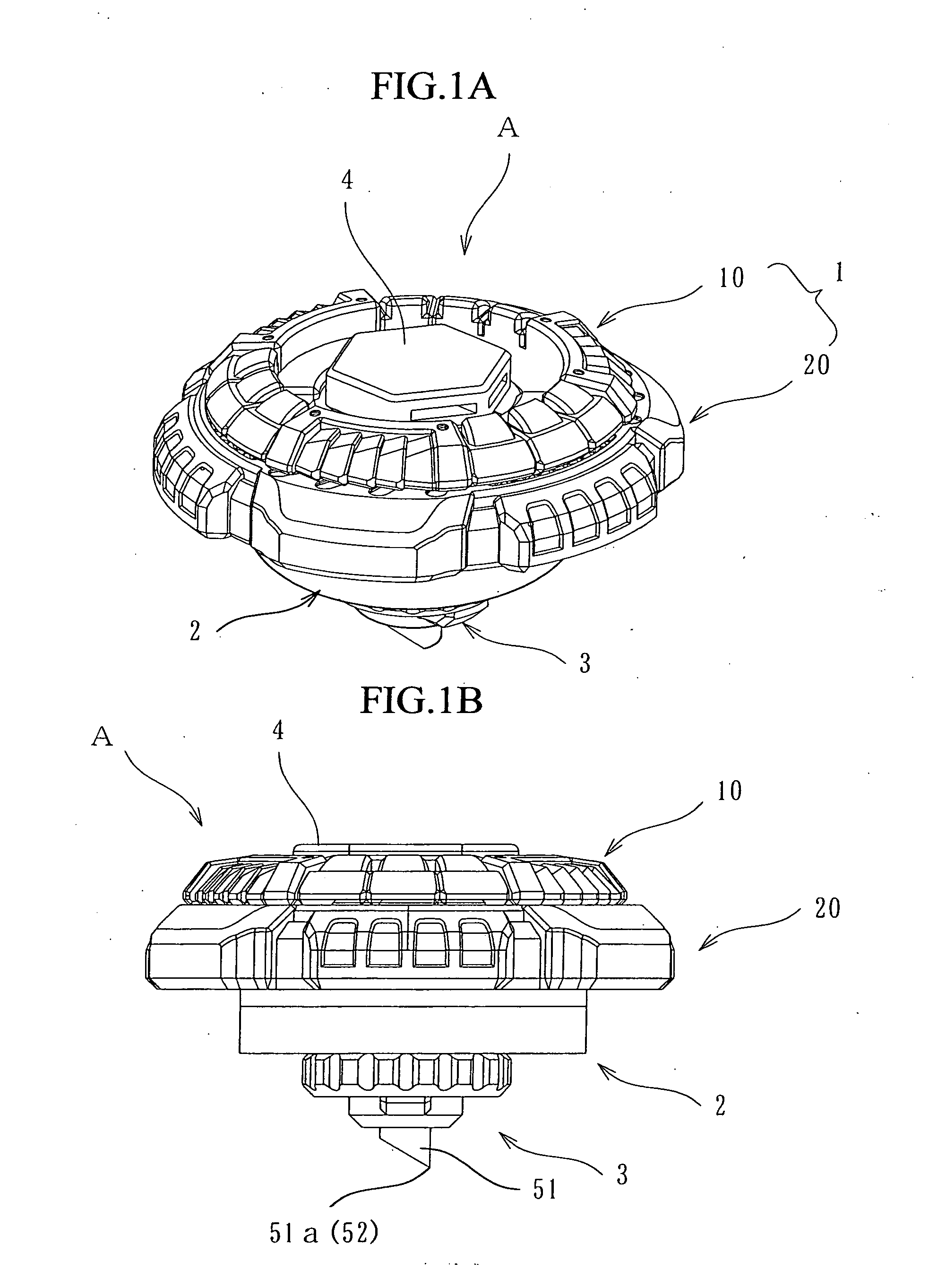 Jumping toy top