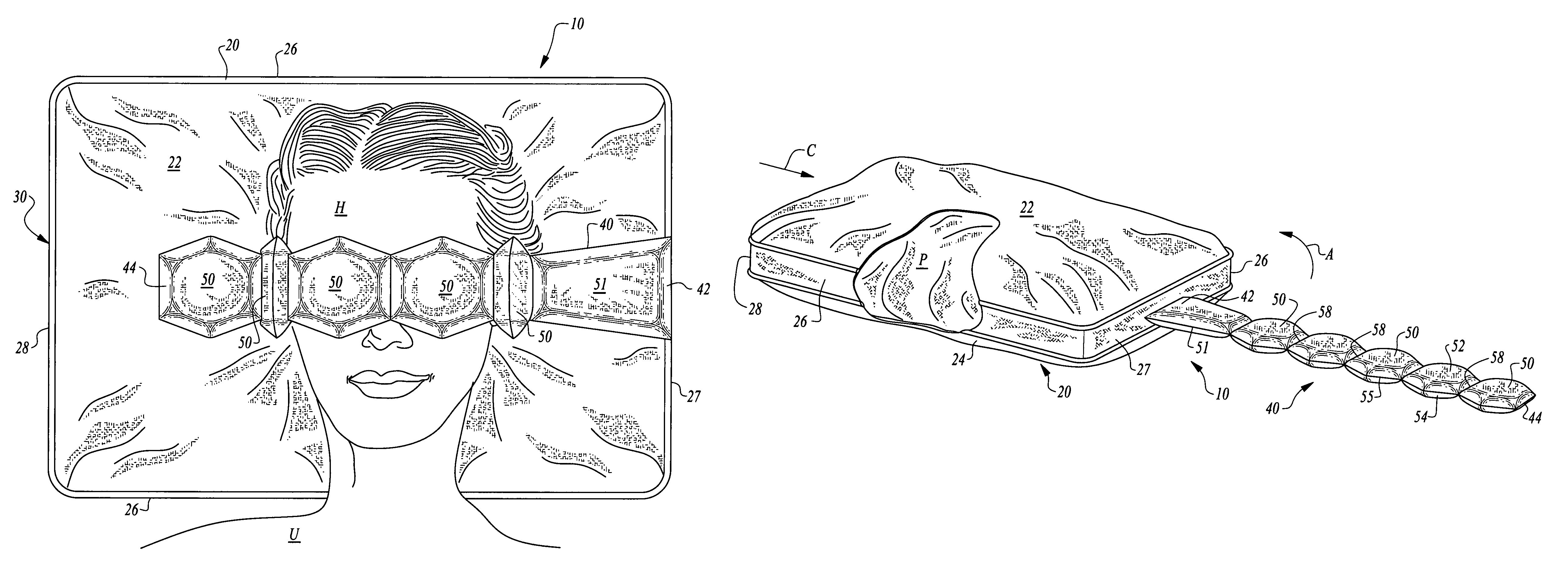 Light blocking eye cover attachable to a pillow