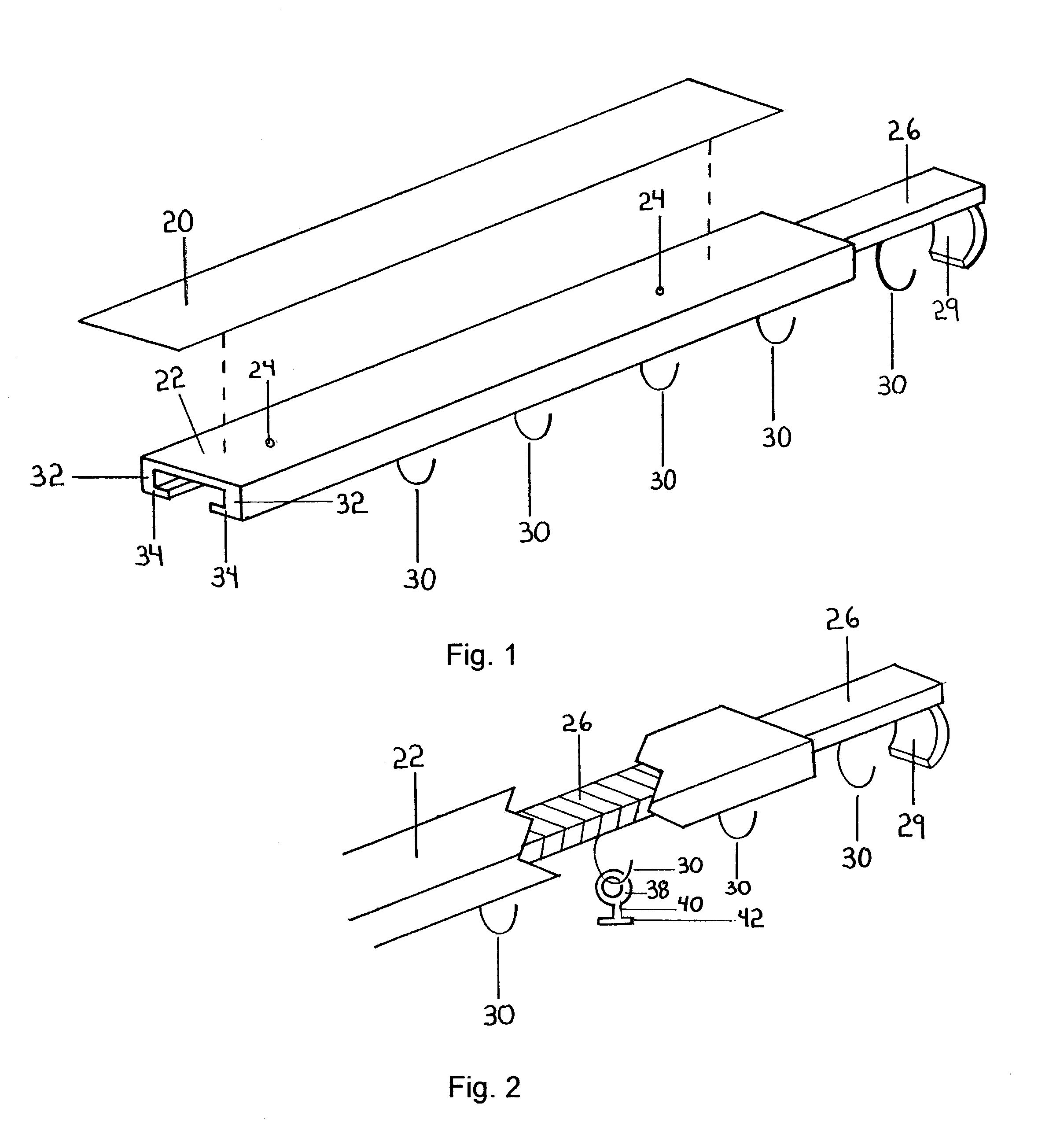 Retractable system for hanging storage