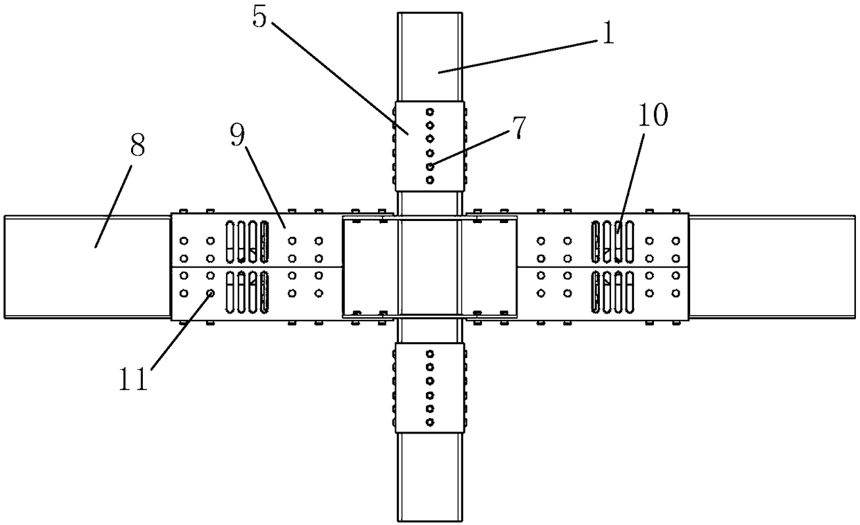 Double-sleeve steel structure beam-column joint and its installation method