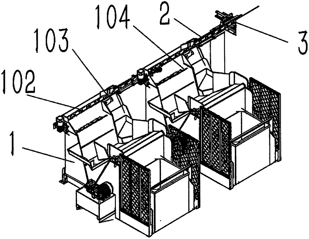 An automatic production line for steel back surface treatment