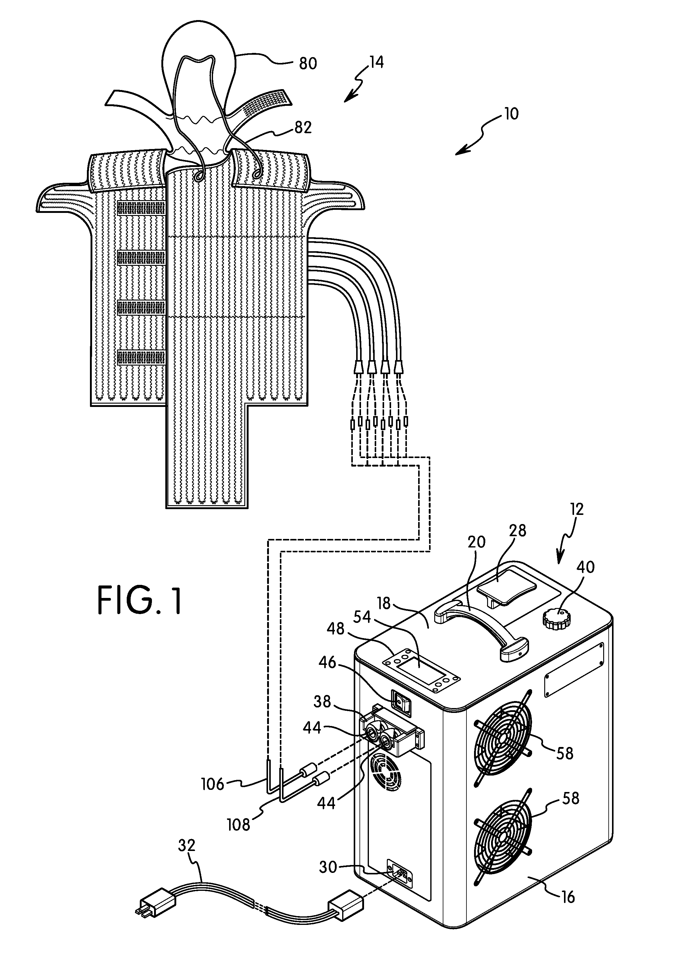 Portable medical cooling assembly