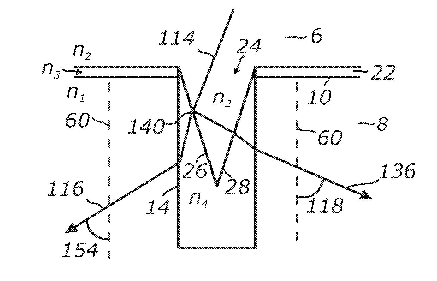 Light trapping optical cover