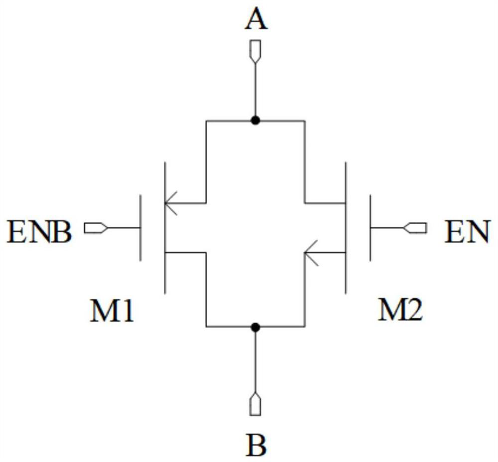 Positive and negative voltage bidirectional switching circuit