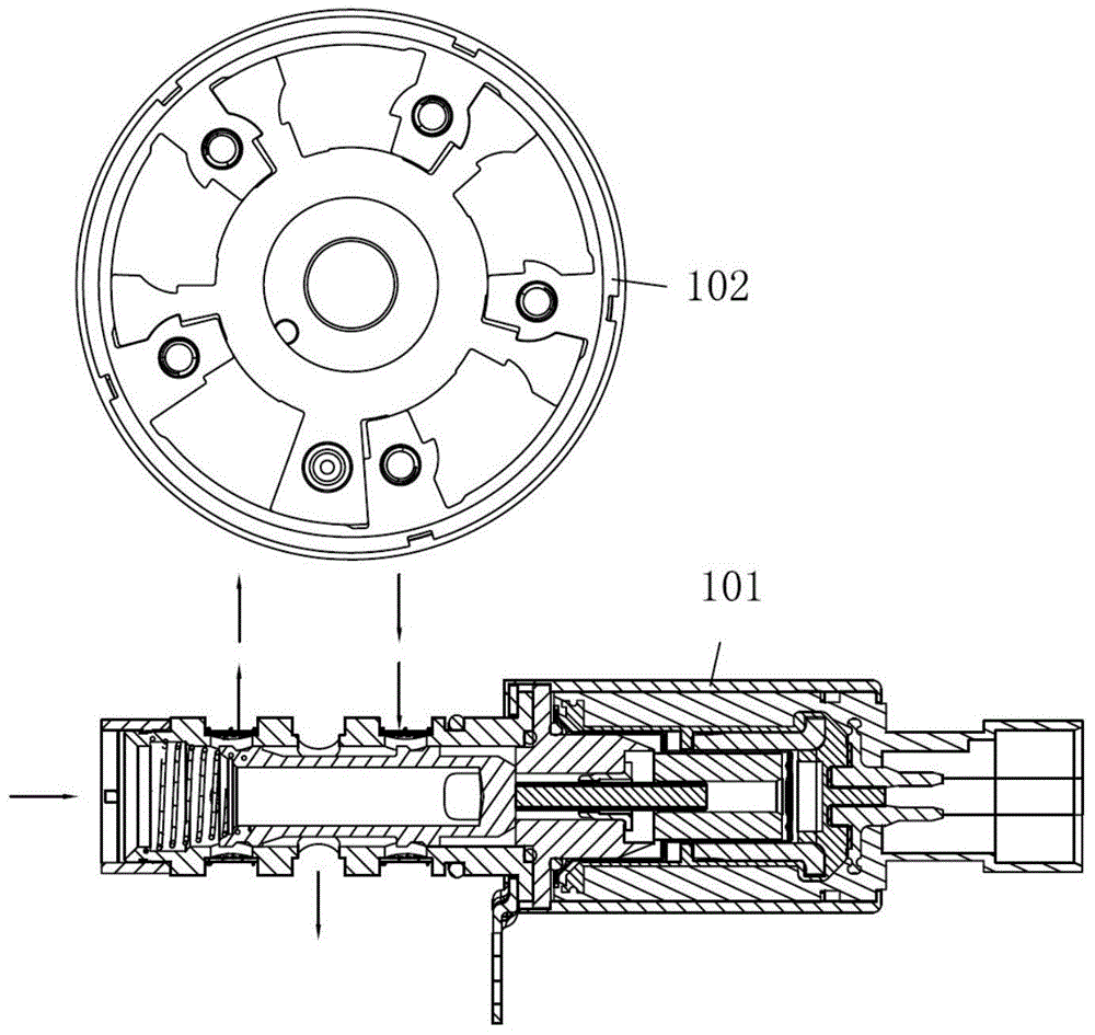 Oil duct structure of VVT (variable valve timing) system