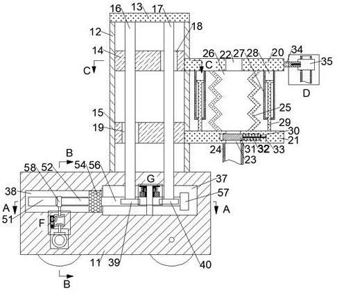 Movable liquid elevator with variable volume